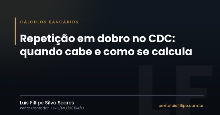 Capa do artigo: Repetição em dobro no CDC: quando cabe e como se calcula