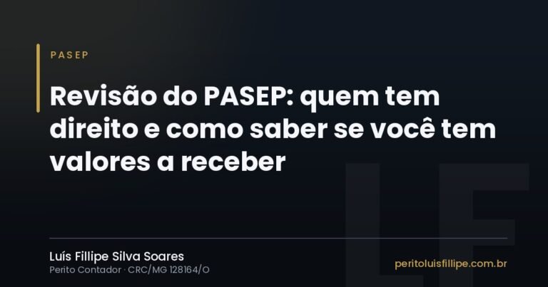 Capa do artigo: Revisão do PASEP: quem tem direito e como saber se você tem valores a receber