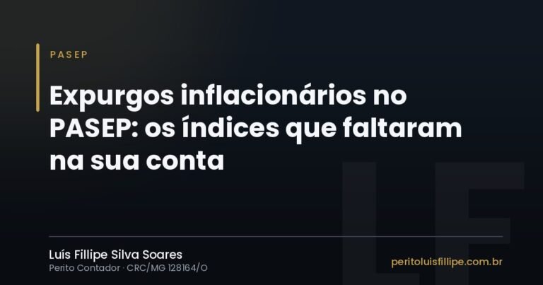 Capa do artigo: Expurgos inflacionários no PASEP: os índices que faltaram na sua conta