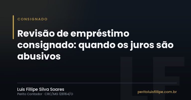 Capa do artigo: Revisão de empréstimo consignado: quando os juros são abusivos
