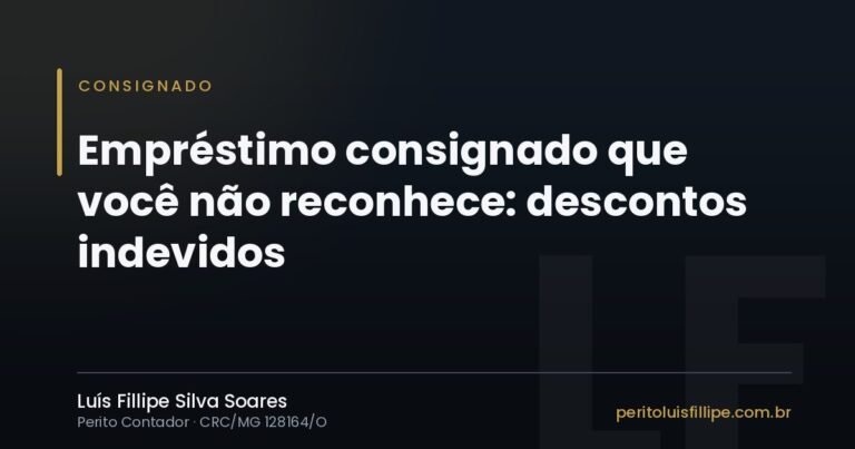 Capa do artigo: Empréstimo consignado que você não reconhece: descontos indevidos no benefício