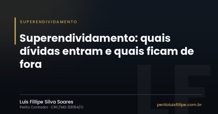 Capa do artigo: Superendividamento: quais dívidas entram e quais ficam de fora