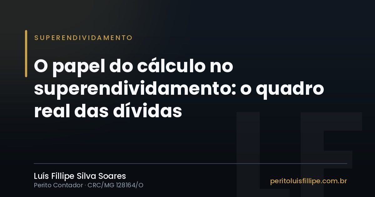 Capa do artigo: O papel do cálculo no superendividamento: montar o quadro real das dívidas