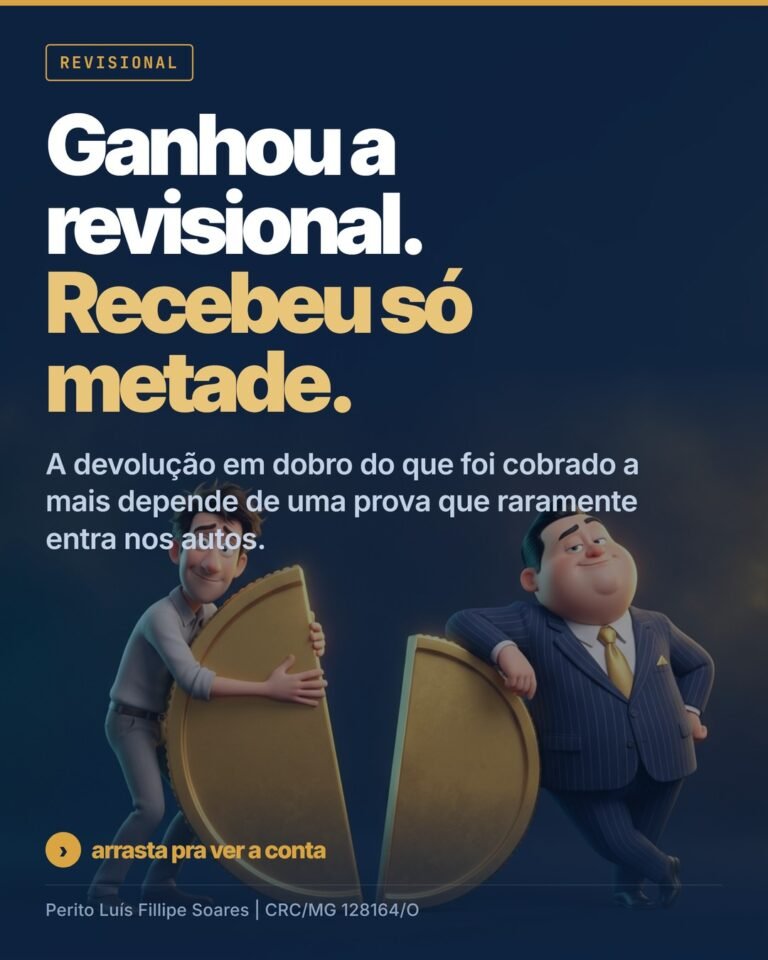 Repetição em dobro no CDC: por que a dobra depende do cálculo do indébito, não só da tese
