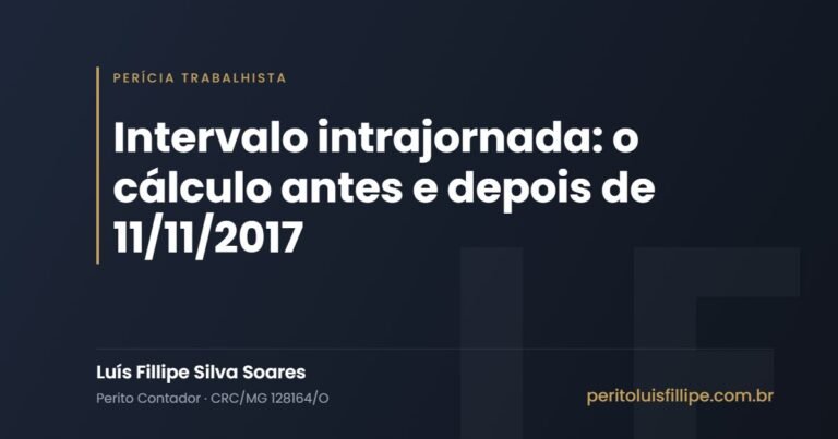 Intervalo intrajornada: o cálculo antes e depois de 11/11/2017