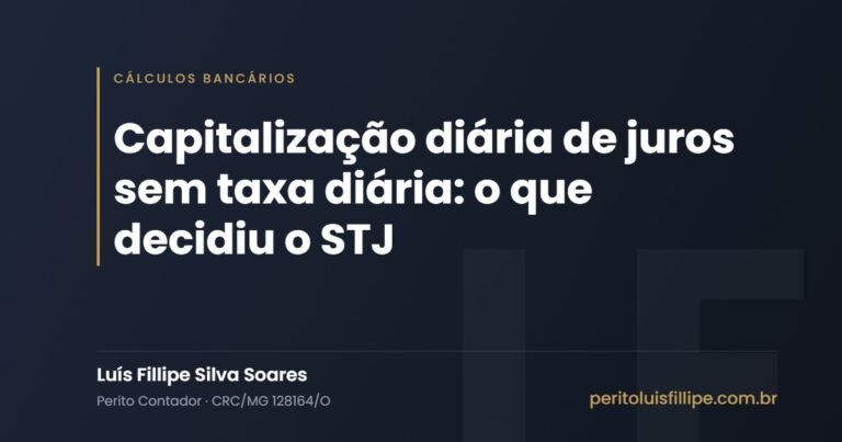 Capitalização diária de juros sem taxa diária: o que decidiu o STJ
