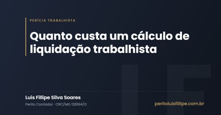 Quanto custa um cálculo de liquidação trabalhista