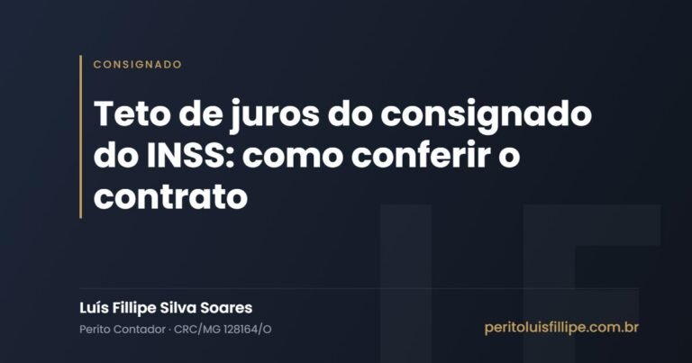 Teto de juros do consignado do INSS: como conferir o contrato